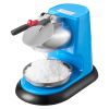 Ice Crusher Machine, 220lbs Per Hour Electric 4 Blades Snow Cone Maker, Stainless Steel Shaved Ice Machine with Bowl and Cover