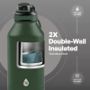 Stainless Steel Ranger Water Bottle 64oz, Dark Green