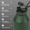 Stainless Steel Ranger Water Bottle 64oz, Dark Green