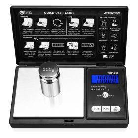 200g Digital Pocket Gram Scale 0.01g Accuracy, 200g x 0.01g Mini Digital Grams Scale, Small Food Scale, Jewelry Scale
