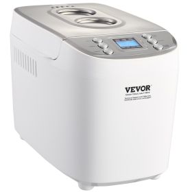 Bread Maker, 15-in-1 3LB Dough Machine, Nonstick Ceramic Pan Automatic Breadmaker with Gluten Free Setting, Whole Wheat Bread Making, Digital