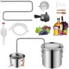 Alcohol Still, 3 Gal / 11.4 L Stainless Steel Water Alcohol Distiller with Coil Cooling
