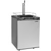 Beer Kegerator, Single Tap Draft Beer Dispenser, Full Size Keg Refrigerator With Shelf, CO2 Tank(No Gas), Drip Tray & Rail