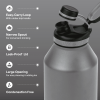 Stainless Steel Ranger Water Bottle 64oz, Gray