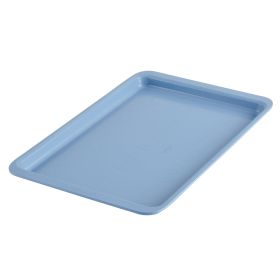 Easy Solutions 11x17 Inch Nonstick Cookie Pan / Baking Sheet Pan Features Easy Guide Markings, Dishwasher Safe and Oven Safe to 450Â°F, Blue
