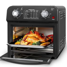 Plum Chef Air Fryer, 13QT Multifunctional Convection Toaster Oven Air Fryer Combo, 360Â° Hot Air Circulation for Healthy Oil-Free Cooking