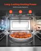 Countertop Microwave Oven, 0.9 Cu Ft, 1000W Digital Stainless Steel Microwave Oven with Touchscreen, 10 Cooking Presets, 5 Power Levels