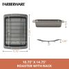Bakeware 14.75 x 10.75 Inch Nonstick Roaster with U-Rack, Dishwasher Safe and Oven Safe to 450Â°F, Gray