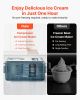 Automatic Ice Cream Maker with Built-in Compressor, 1.5 Quart No Pre-freezing Gelato Maker, Electric Sorbet-Maker
