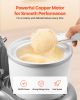 Ice Cream Maker, 1.8 Qt. Capacity, 6-Speed Electric Stand Mixer, with LED Digital Display & Timer, Mixing Paddle, Dough Hook, Splash Guard
