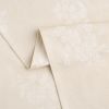 Tonal Floral Jacquard Woven Fabric Tablecloth, Light Taupe, 60"W x 84"L