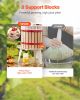 3.2 Gal/12L Fruit Wine Press, Solid Wood Basket with 8 Blocks, Heavy Duty Manual Juice Maker
