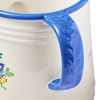 6-Inch Blue White Watering Can Ceramic Planter