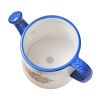 6-Inch Blue White Watering Can Ceramic Planter