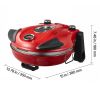 Pizza Oven, 12 in Electric Pizza Maker, 1200W Electric Pizzas Cooker with Cordierite Stone, 5-Mode Temperature Control