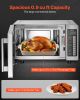 Countertop Microwave Oven, 0.9 Cu Ft, 1000W Digital Stainless Steel Microwave Oven with Touchscreen, 10 Cooking Presets, 5 Power Levels