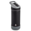 (2 pack) Stainless Steel Ranger Straw Kids Water Bottle 18oz, Black