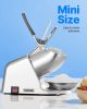 Ice Crusher Machine, 143lbs Per Hour Electric 2 Blades Snow Cone Maker, Stainless Steel Shaved Ice Machine with Bowl and Cover