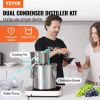 Alcohol Still, 3 Gal / 11.4 L Stainless Steel Water Alcohol Distiller with Coil Cooling