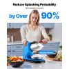 Ice Crusher Machine, 220lbs Per Hour Electric 4 Blades Snow Cone Maker, Stainless Steel Shaved Ice Machine with Bowl and Cover
