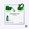 40 oz Neutral Green Stainless Steel Water Bottle