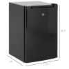 3 Cu Ft Small Upright Freezer Black Adjustable Thermostat Reversible Door for Apartments