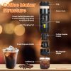 1Pc Portable Electric Espresso Machine Cordless Coffee Maker Self-Heating Car Espresso Maker with Anti-Dry Burn Fit for Ground Coffee/NS/DG Capsules f
