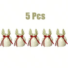 5 Pcs Christmas Gift Pouch Christmas Velvet Drawstring Bag Christmas Treat Bags With Drawstring Christmas Drawstring Wrapping Bags For Jewelry Xm (Option: Golden)