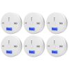 1-6Pcs CO Sensor Carbon Monoxide Detector Sound Independent CO Poisoning Warning Alarm Detectors Meter Kitchen Fireplace Indoor